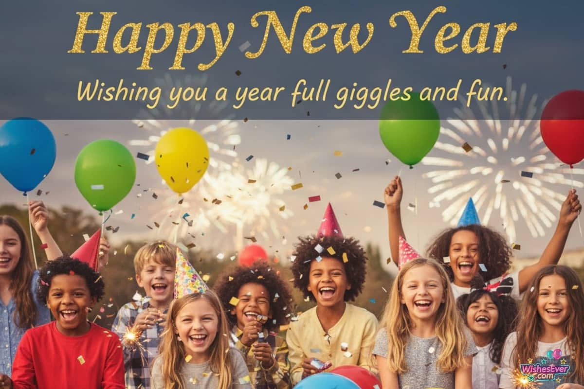 Funny New Year Wishes for Kids 2026