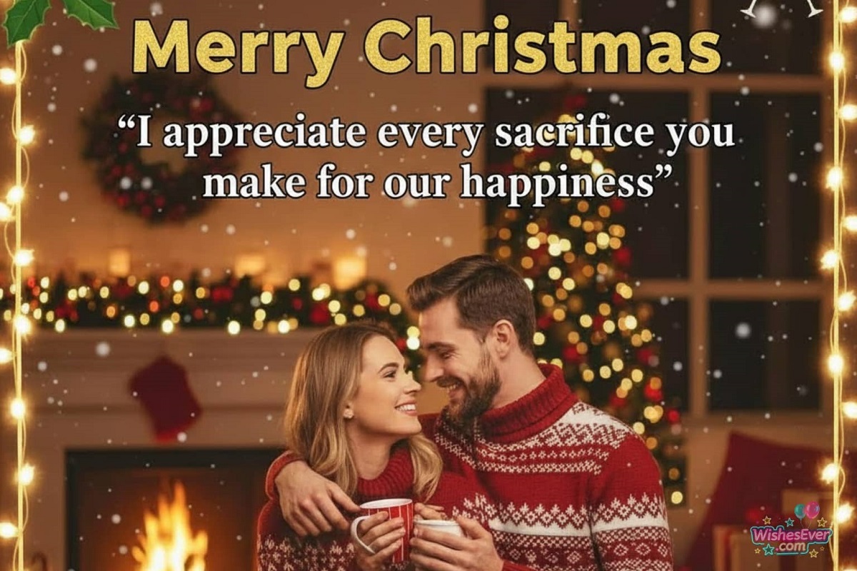 Romantic Christmas Wishes for Husband