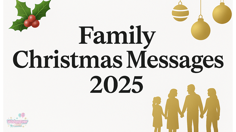 Christmas Wishes for Family 2025 - Heartfelt messages for parents, siblings, children and grandparents