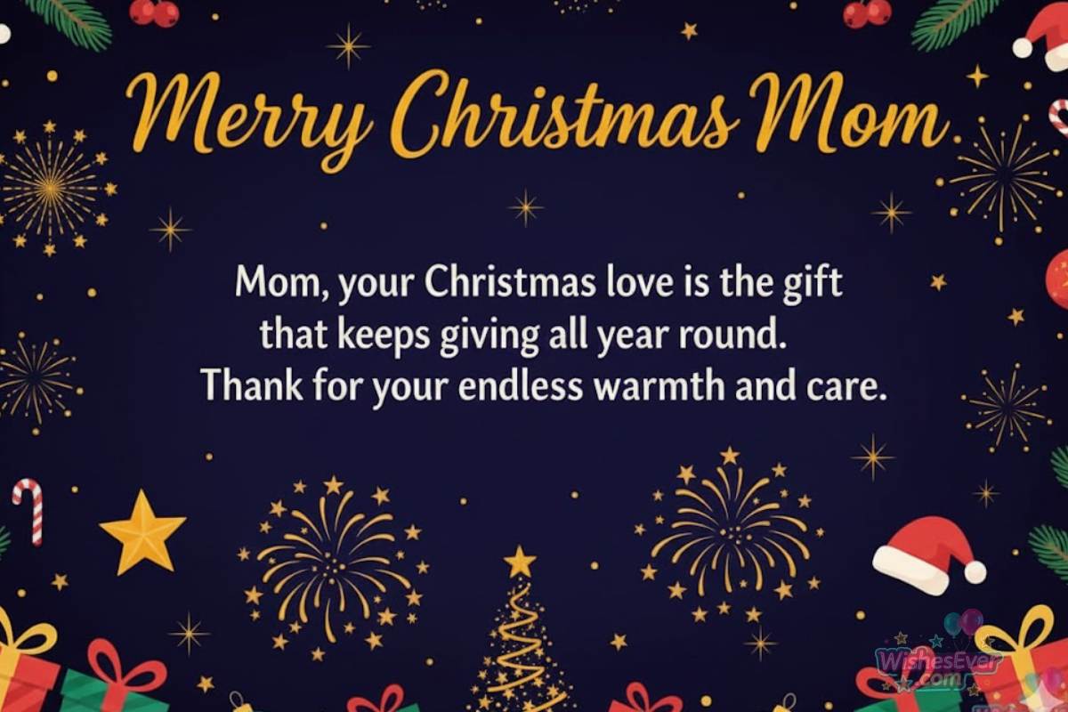 Merry Christmas wishes for mom