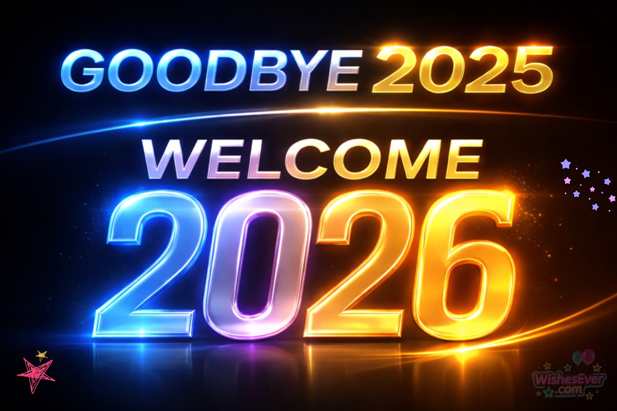 Goodbye 2025 Welcome 2026