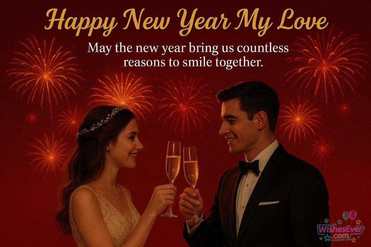 Happy New Year Wishes for Boyfriend 2026
