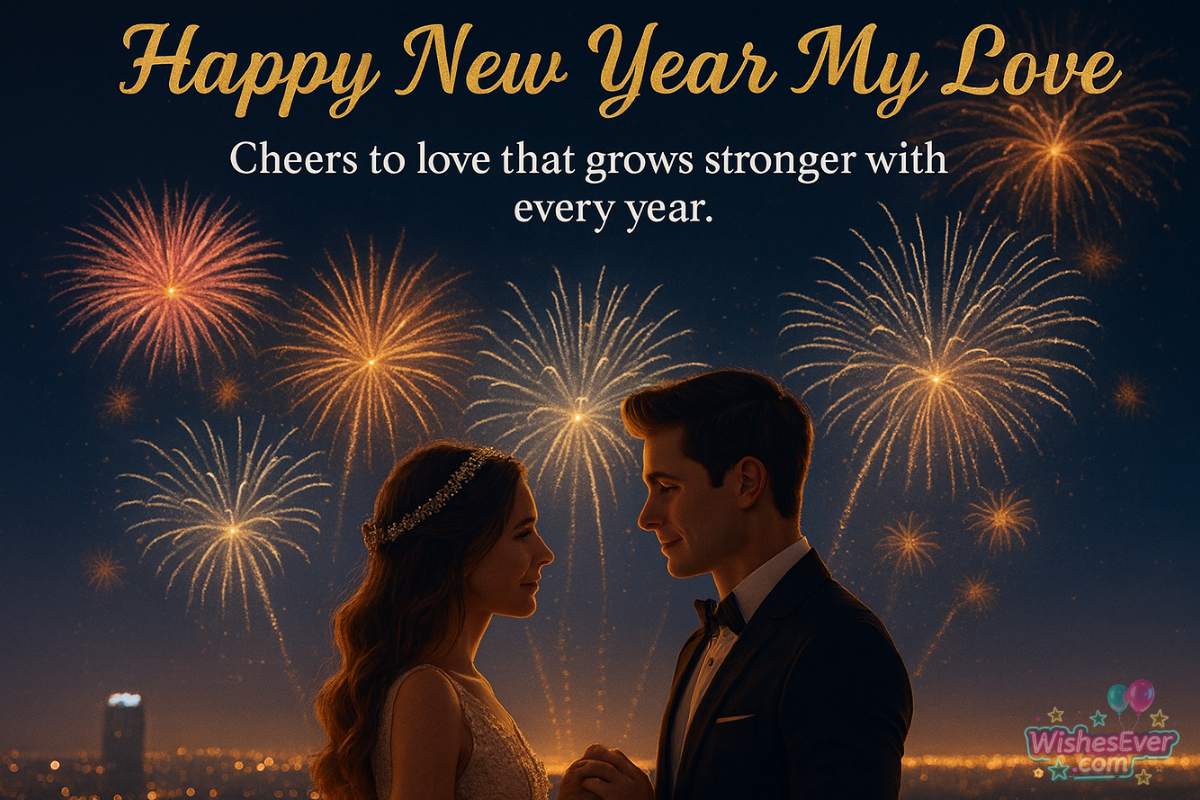 Happy New Year Wishes for Boyfriend