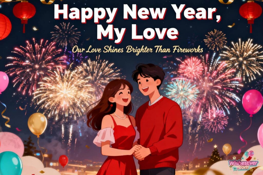 Romantic New Year message for girlfriend 2026