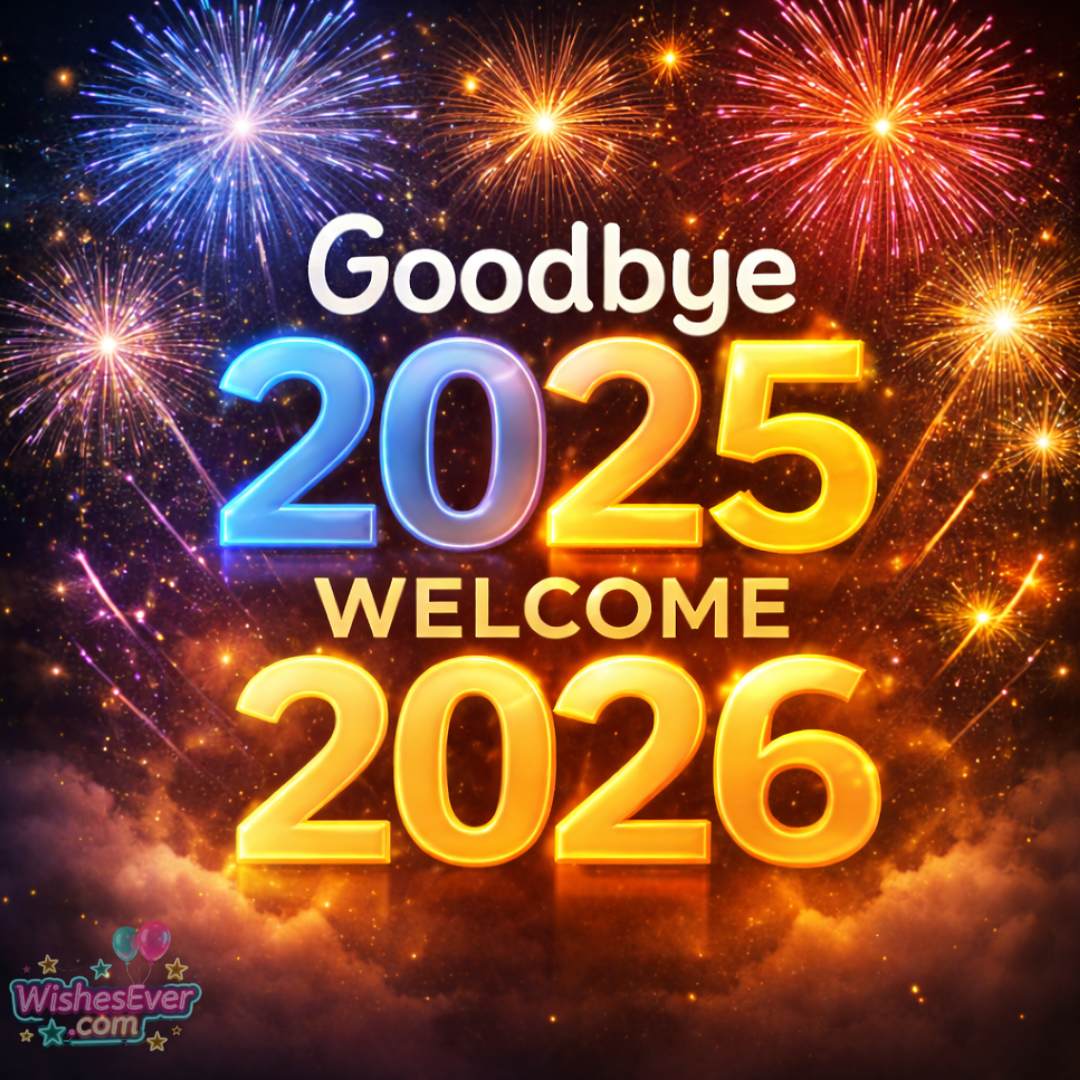 Goodbye 2025 Welcome 2026 Images