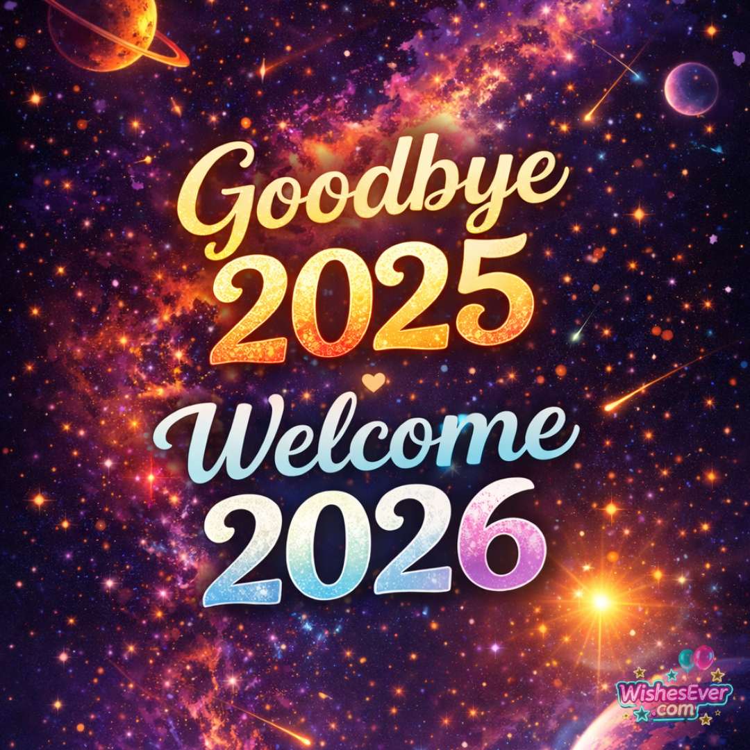 Goodbye 2025 Welcome 2026 HD image