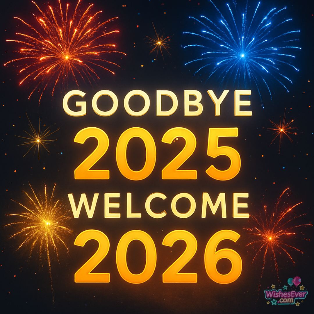 Farewell 2025 Welcome 2026 celebration image