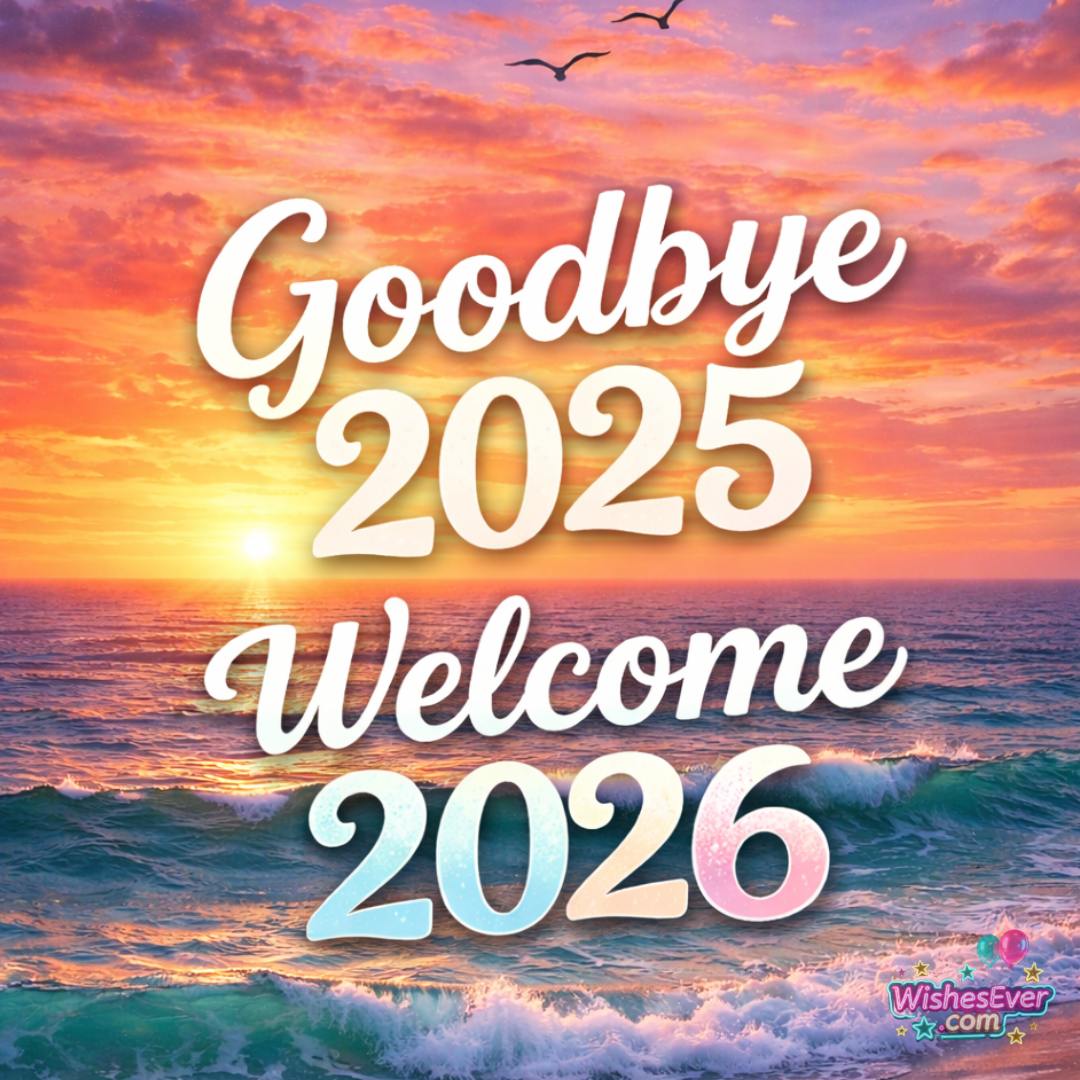 Goodbye 2025 Welcome 2026 WhatsApp status image