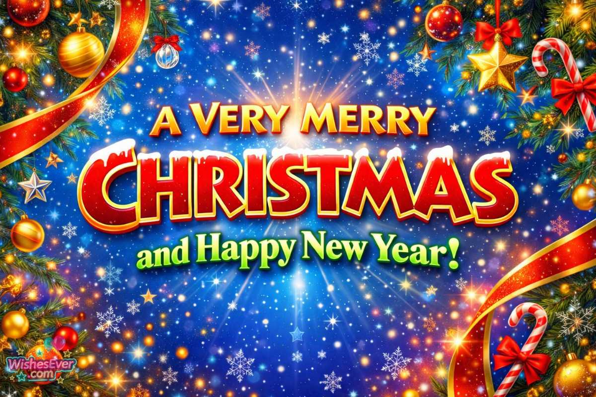 Merry Christmas and Happy New Year Wishes