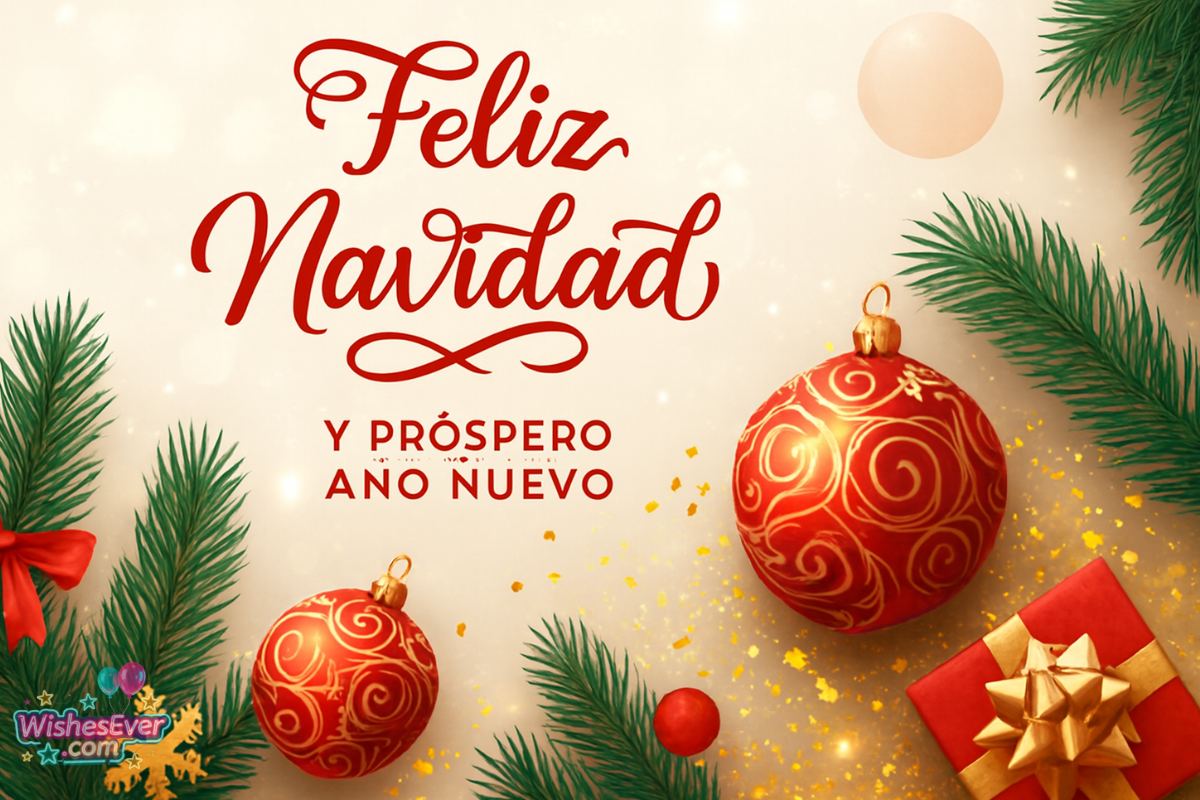 Merry Christmas Wishes in Spanish