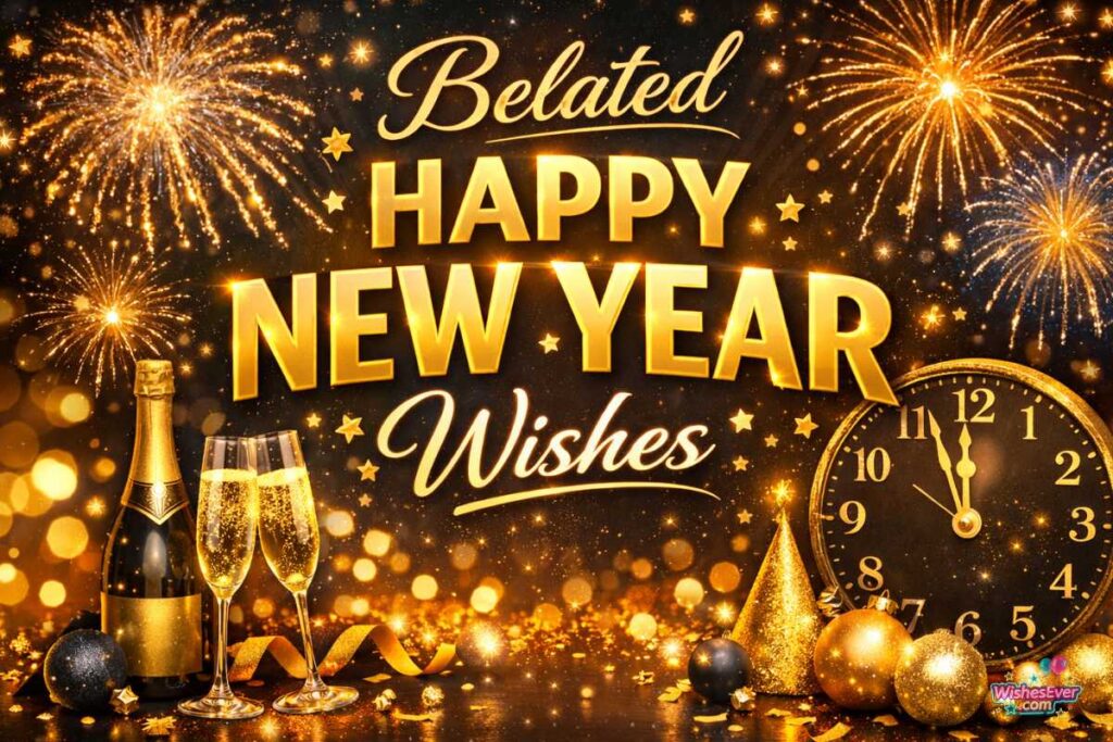 Belated New Year Wishes with heartfelt and late greetings