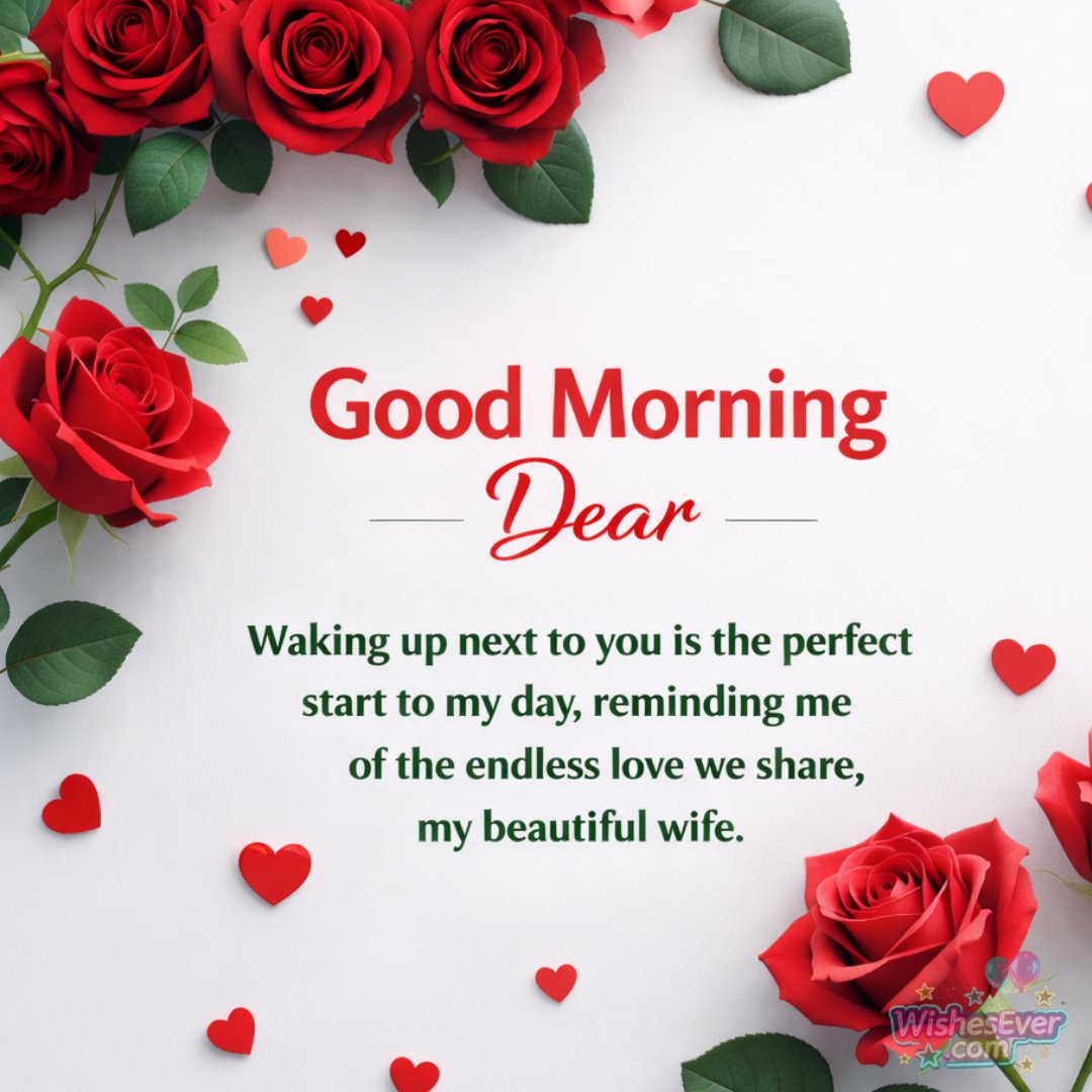 Short Good Morning Messages for Wife
